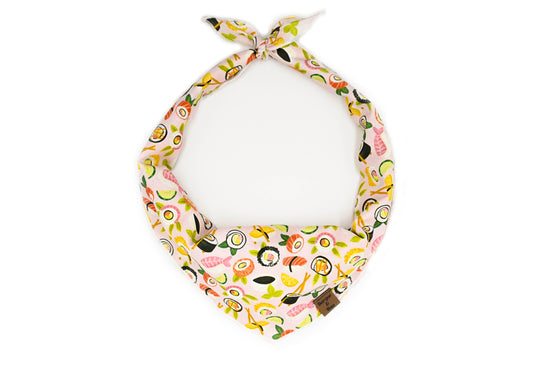 Sushi-Me Pink Pet Bandana